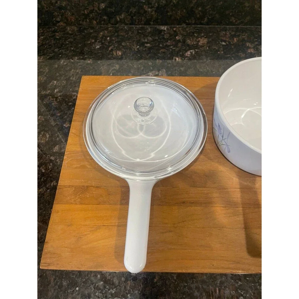 3 pc Shadow iris Corningware stove top set